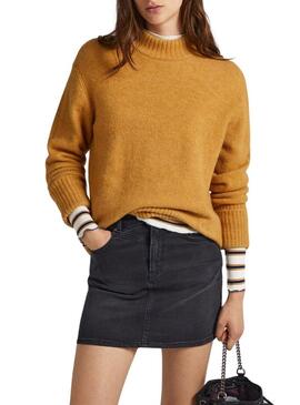 Pullover Pepe Jeans Denisse Perkins Camel per Donna