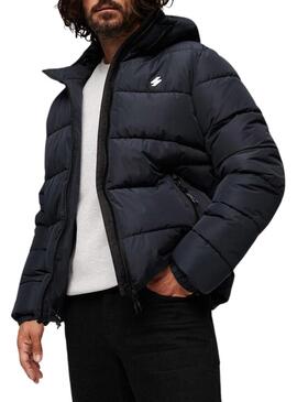 Giacca Superdry Sports Puffer Blu Navy Uomo