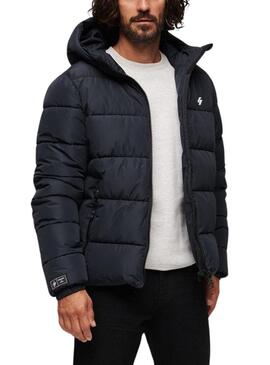 Giacca Superdry Sports Puffer Blu Navy Uomo