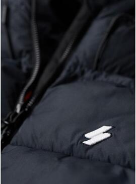 Giacca Superdry Sports Puffer Blu Navy Uomo