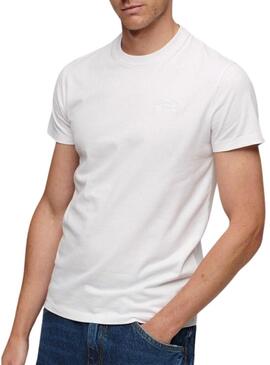 T-Shirt Superdry Vintage Bianco per Uomo