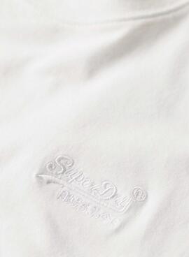 T-Shirt Superdry Vintage Bianco per Uomo