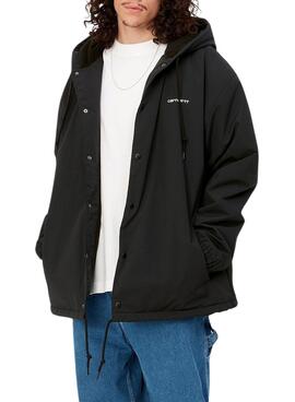 Giacca Carhartt Hooded Coach Nero per Uomo