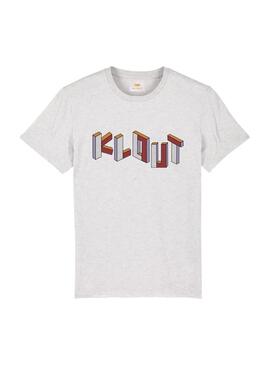 T-Shirt Klout Art Grigio Unisex