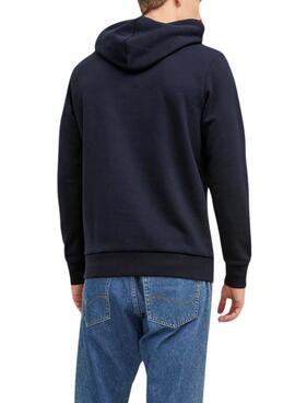 Felpa Jack & Jones Oscar Blu Navy per Uomo