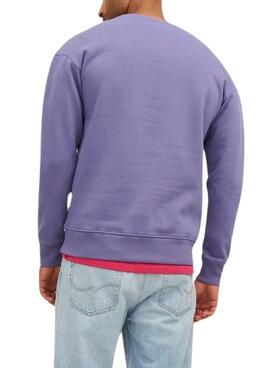 Felpa Jack & Jones Silverlake Viola Uomo