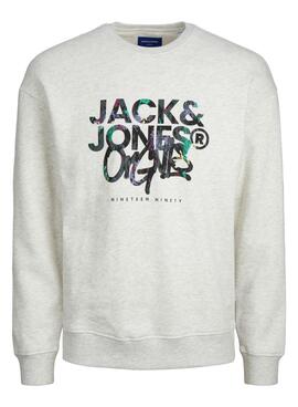 Felpa Jack & Jones Silverlake Bianco Uomo