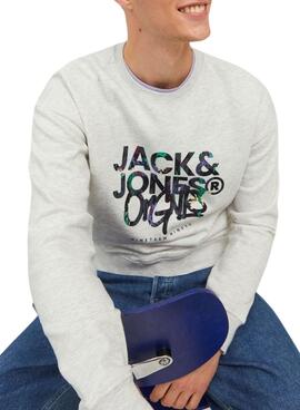 Felpa Jack & Jones Silverlake Bianco Uomo