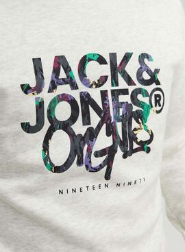 Felpa Jack & Jones Silverlake Bianco Uomo