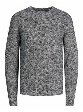 Pullover Jack & Jones Twist Grigio per Uomo