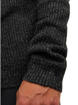 Pullover Jack & Jones Twist Nero per Uomo