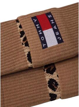 Calzini Tommy Jeans TH Uni Marrone per Donna