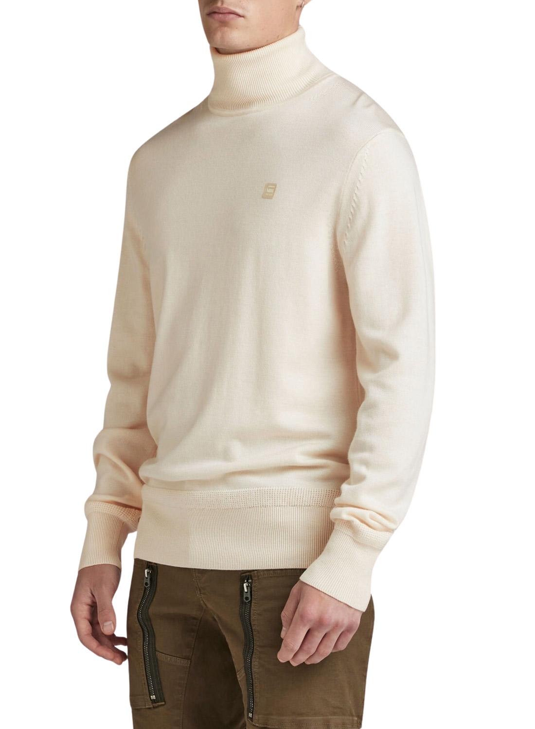 Pullover G-Star Premium Core Beige per Uomo