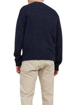 Pullover Jack & Jones Rollie Blu Navy per Uomo