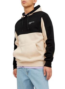 Felpa Jack & Jones Forza Block Beige Uomo