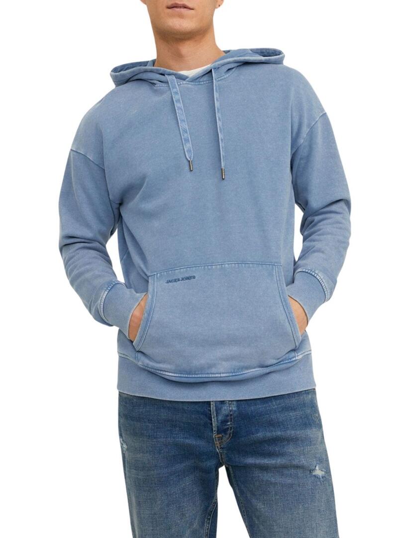 Felpa Jack & Jones Drew Blu per Uomo