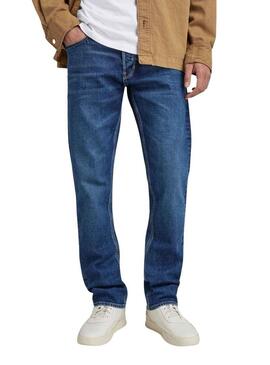 Pantaloni Jeans G-Star Mosa Straight Blu Uomo