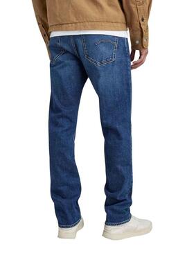 Pantaloni Jeans G-Star Mosa Straight Blu Uomo