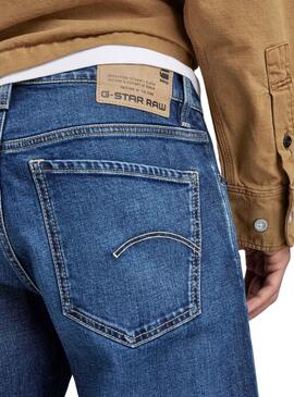 Pantaloni Jeans G-Star Mosa Straight Blu Uomo