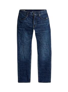 Pantaloni Jeans G-Star Mosa Straight Blu Uomo