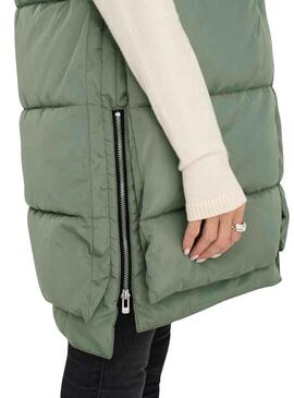 Gilet Only New Nora Verde per Donna