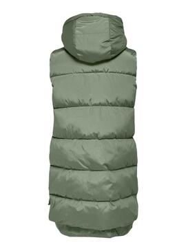 Gilet Only New Nora Verde per Donna