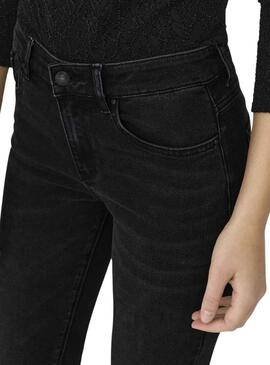 Pantaloni Jeans Only Sui Slim Nero per Donna