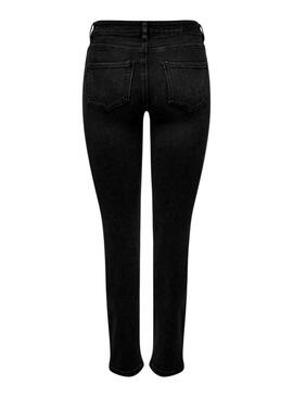 Pantaloni Jeans Only Sui Slim Nero per Donna