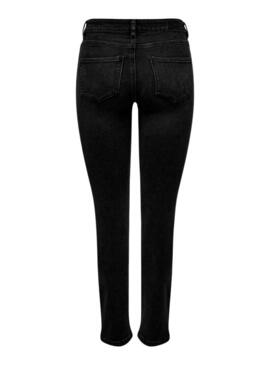 Pantaloni Jeans Only Sui Slim Nero per Donna