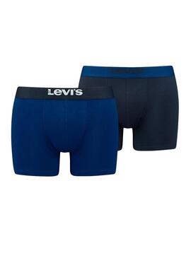 Mutande Levis Men Solid Boxer Blu Uomo