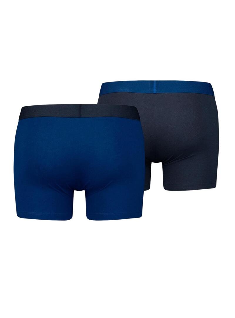 Mutande Levis Men Solid Boxer Blu Uomo