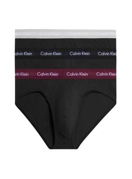 Pack 3 Mutande Calvin Klein Hip Slip Nero