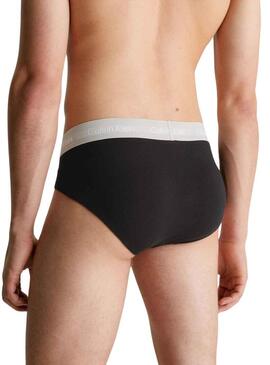 Pack 3 Mutande Calvin Klein Hip Slip Nero