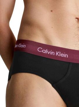 Pack 3 Mutande Calvin Klein Hip Slip Nero