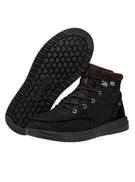Stivaletto Hey Dude Bradley Bot in pelle Nero Uomo