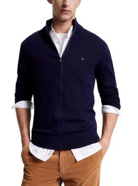 Giacca Tommy Hilfiger Pima Blu Navy Uomo