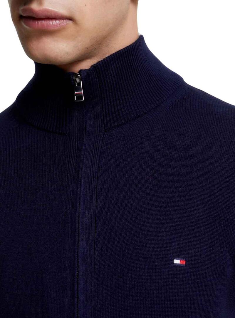 Giacca Tommy Hilfiger Pima Blu Navy Uomo