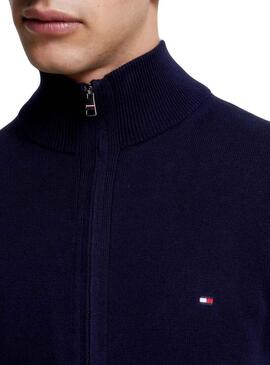 Giacca Tommy Hilfiger Pima Blu Navy Uomo