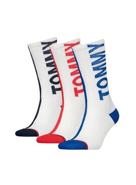 Pack 3 Calzini Tommy Jeans TH Confezione regalo Uni