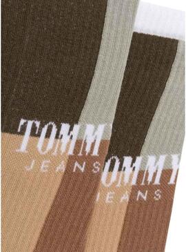 Calzini Tommy Jeans TH Uni Beige Colorblock