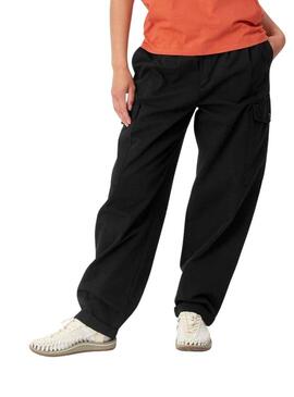 Pantaloni Carhartt Collins Nero per Donna