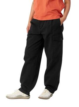 Pantaloni Carhartt Collins Nero per Donna