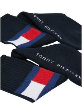 Calzini Tommy Hilfiger TH Flag Blu Navy Unisex