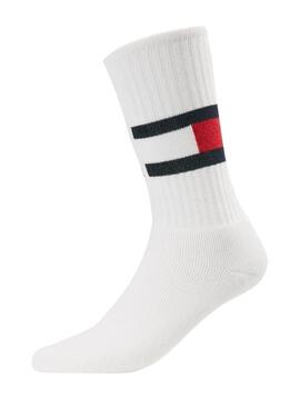 Calzini Tommy Hilfiger TH Flag Bianco Unisex