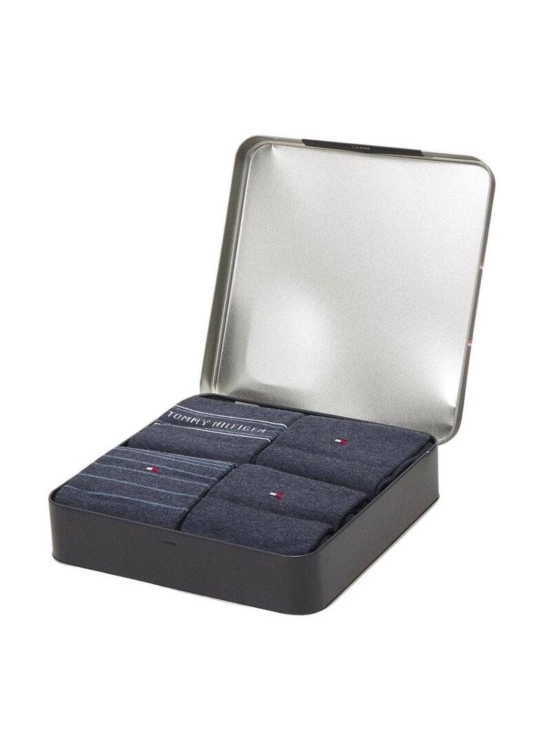 Pack 4 Calzini Tommy Hilfiger Giftbox Uomo