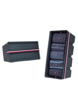 Pack 5 Calzini Tommy Hilfiger TH Blu Navy Uomo