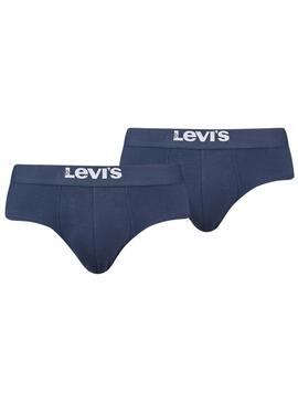 Mutande Levis Solid Basic Breve Blu Navy Uomo