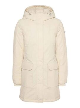 Giacca Tommy Jeans Technical Down Beige Donna