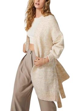 Cardigan Only Celina Life Beige per Donna