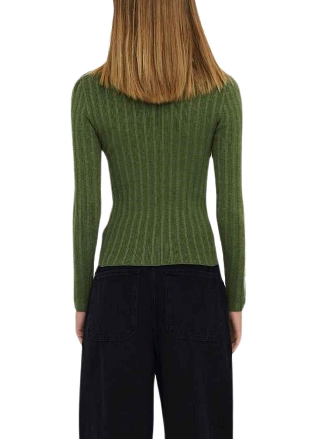 Pullover Only Dima Life Pulsante Verde Oscuro Donna